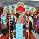 Первая новогдняя служба вхраме в честь Рождества Пресвятой Богородицы п.Анисовка.2012-13гг.